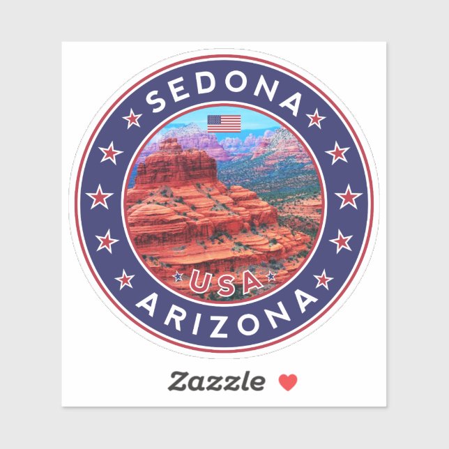 Sticker Sedona Arizona, Sedona (Feuille)