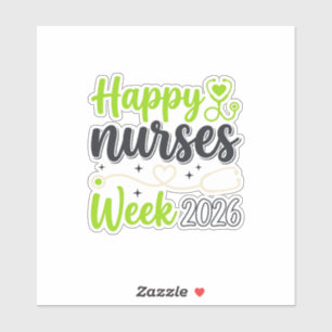 Sticker Semaine heureuse des infirmières 2026 Stéthoscope