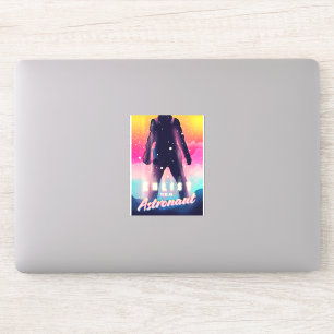 Sticker S'engager pour être un astronaute