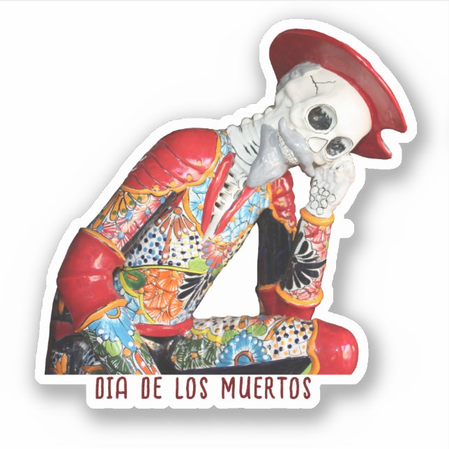 Sticker Señor Hombre Dia De Los Muertos (Devant)