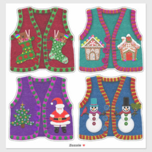 Sticker Sens Look adorable Noël Tacky Vests