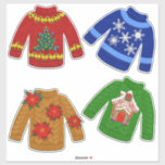 Sticker Sens Look Christmas Tackers Sweaters mignonnes<br><div class="desc">Tellement mignon sont ces pulls kitsch que vous voudrez que les vrais soient à la hauteur ! Ma belle oeuvre de style feutre pour les vacances,  rendre ce Noël plus amusant avec des autocollants! Super idée cadeau ! Art par Cherie's Art(c)2023</div>