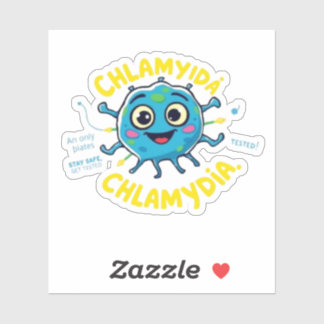 Sticker Sensibilisation à la Chlamydia - Restez en sécurit