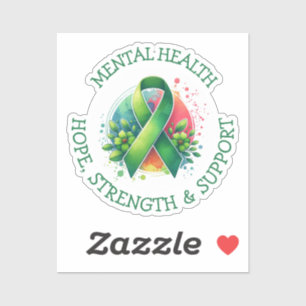 Sticker Sensibilisation à la santé mentale - Soutien Force