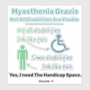 Sticker Sensibilisation à Myasthenia Gravis