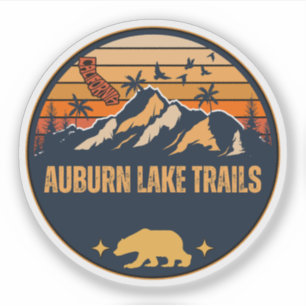 Sticker Sentiers du lac d'Auburn, Californie