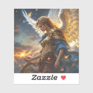 Sticker Sentinelle céleste - Ange de l'Aube et Juste Divin