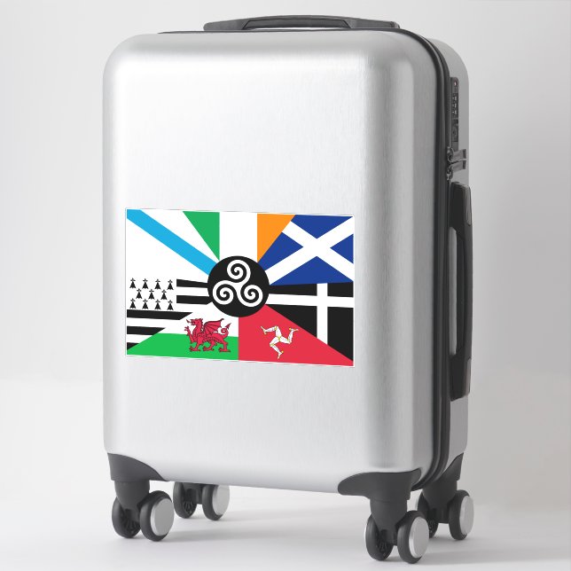 Sticker Sept nations celtes (Sur valise)