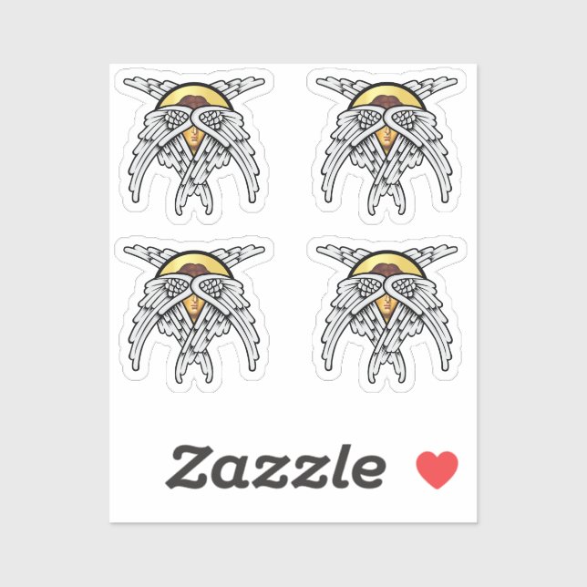 Sticker Seraphim Angel Silver (Feuille)