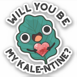 Sticker Serez-Vous Mon Jeu De Saint-Valentin Drôle De Kale