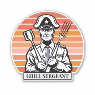 Sticker Sergent Grill Barbecue