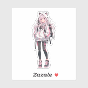 Sticker Série Anime Girl