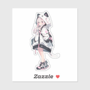 Sticker Série Anime Girl