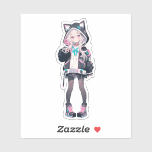 Sticker Série Anime Girl