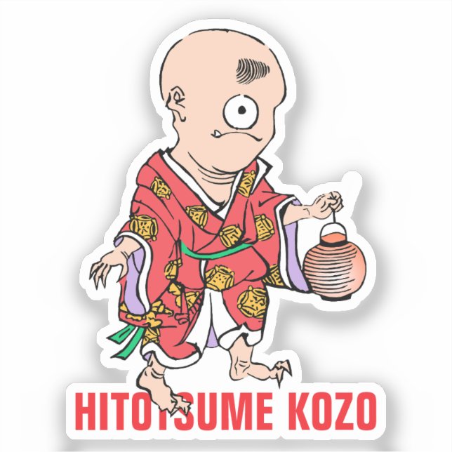 Sticker Série Yokai : Hitotsume Kozo (Recto)