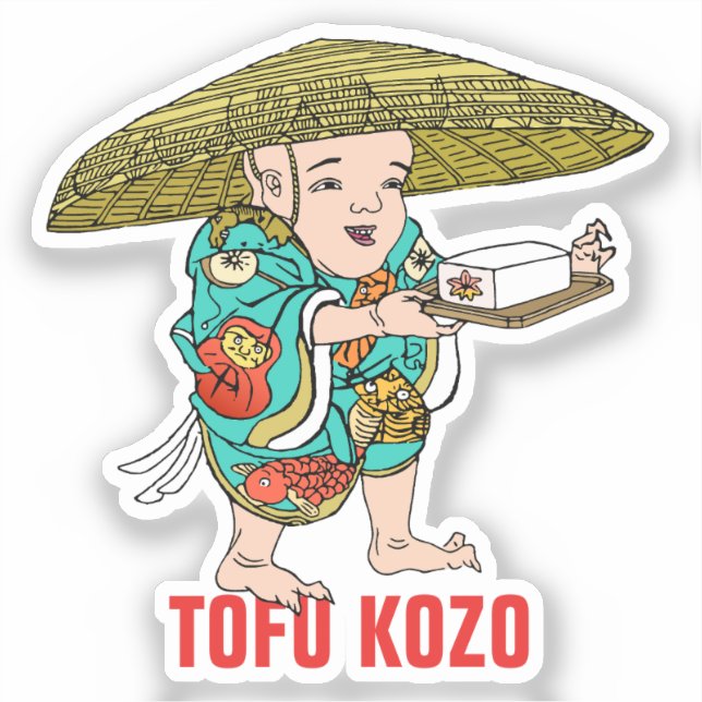 Sticker Série Yokai : Tofu Kozo (Recto)