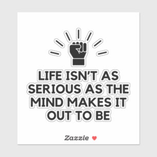 Sticker Sérieux esprit