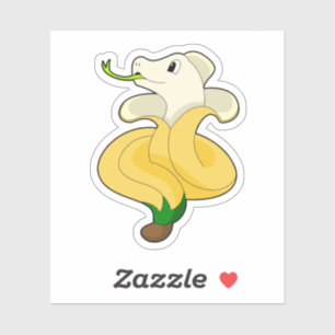 Sticker Serpent avec banane