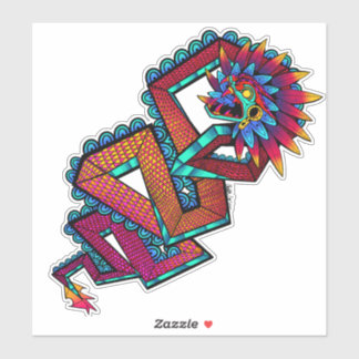 Sticker Serpent coloré