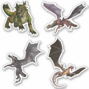 Sticker Serpent dragon Imaginaire