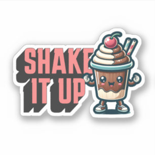 Sticker Serrer Le Chocolat Milkshake Pun