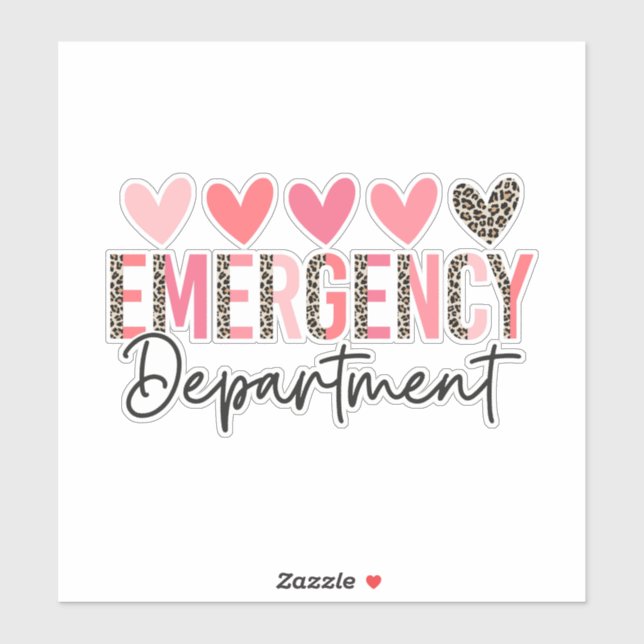 Sticker Service des urgences (Feuille)