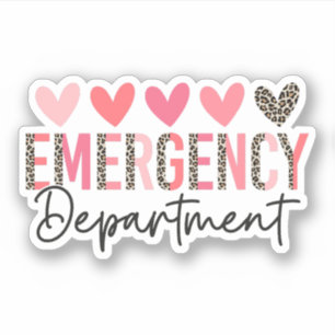 Sticker Service d'urgence Valentines jour Er Infirmière