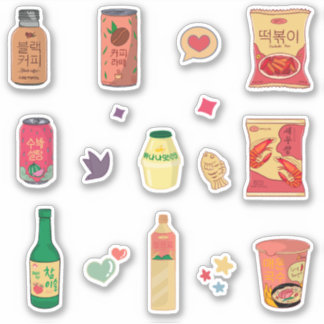 Sticker Set d'autocollants pour les collations et les bois