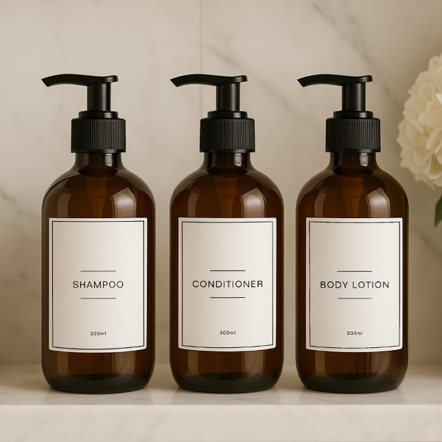 Sticker Set of 12 Personalized Waterproof Household Labels (Créateur téléchargé)