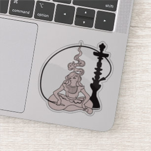 Sticker Seulement Hookah, Fille de Hookah, Dame de Hookah