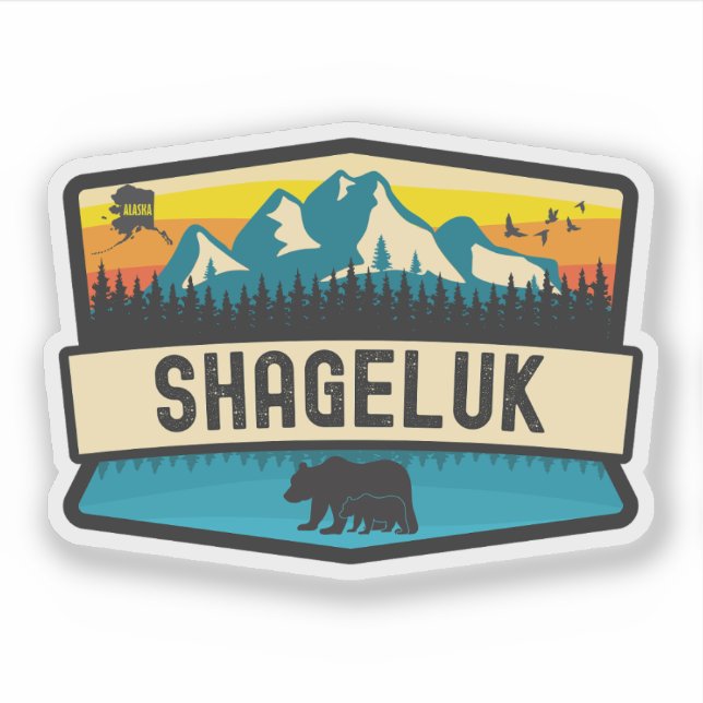 Sticker Shageluk, Alaska (Devant)