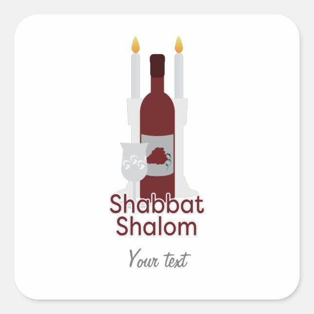 Sticker Shalom Shabbat (Devant)