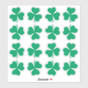 Sticker Shamrock Green St. Patrick's Day Irlandais
