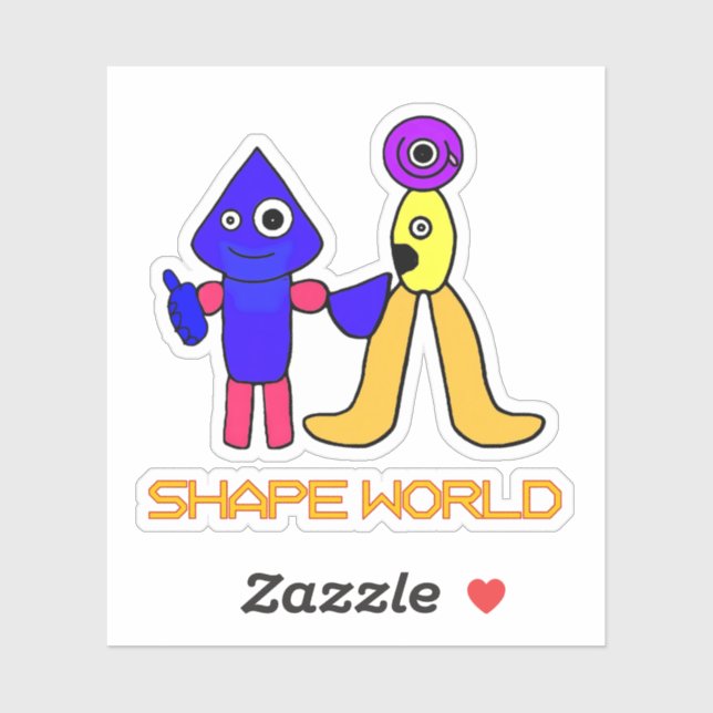 Sticker Shape World (Feuille)