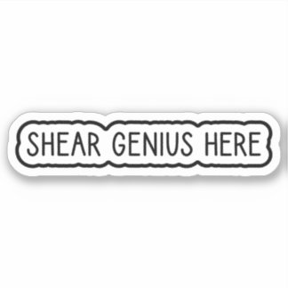 Sticker Shear Genius Ici