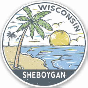 Sticker Sheboygan Wisconsin Vintage