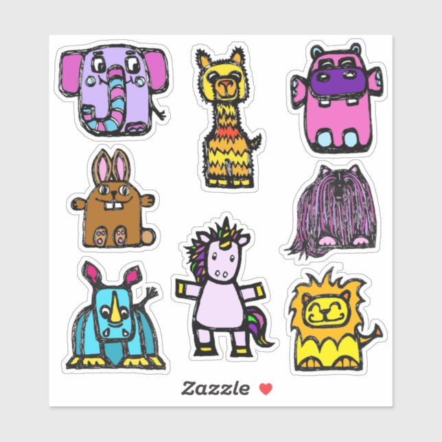 Sticker Sheet 4x4 "the alphabet book" (Matte) (Feuille)