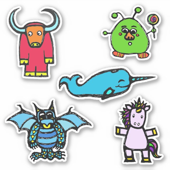 Sticker Sheet 6x6 "the alphabet book" (Matte) (Devant)