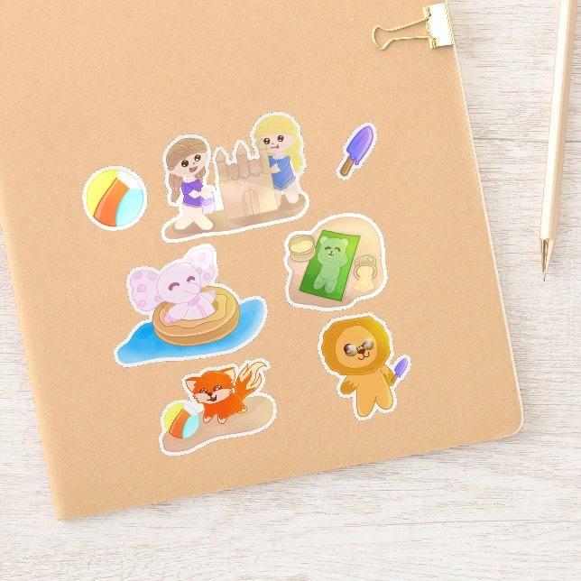 Sticker Sheet - Summer Time Toys (Carnet)