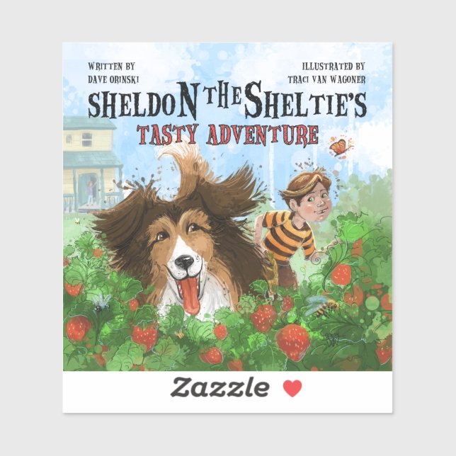 Sticker Sheldon the Sheltie (Feuille)