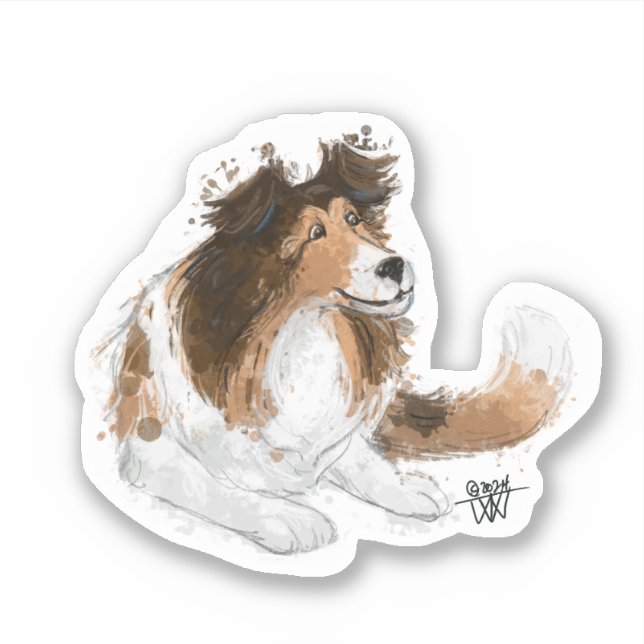 Sticker Sheldon the Sheltie (Devant)