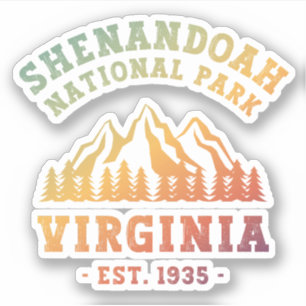 Sticker Shenandoah National Park Virginia USA