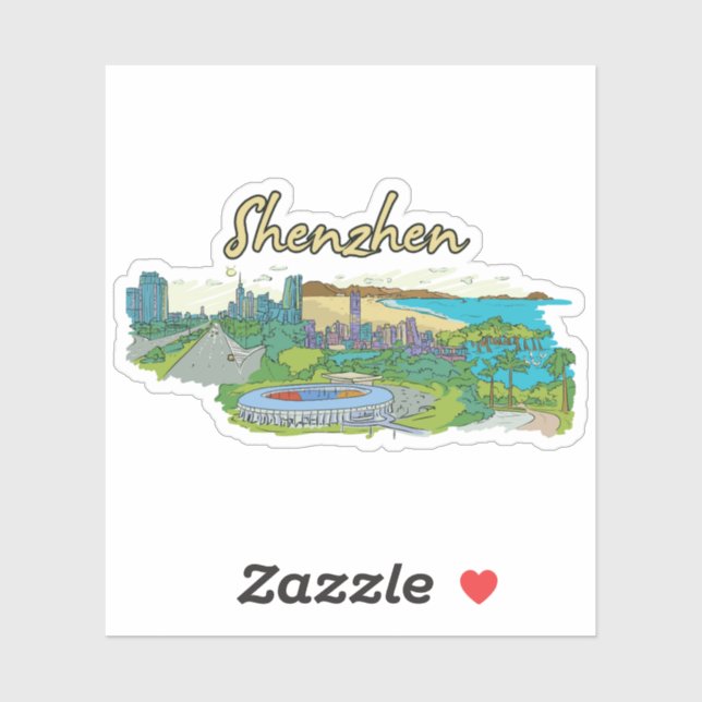 Sticker Shenzhen (Feuille)
