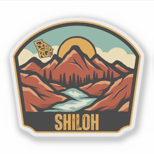 Sticker Shiloh, Géorgie (Devant)