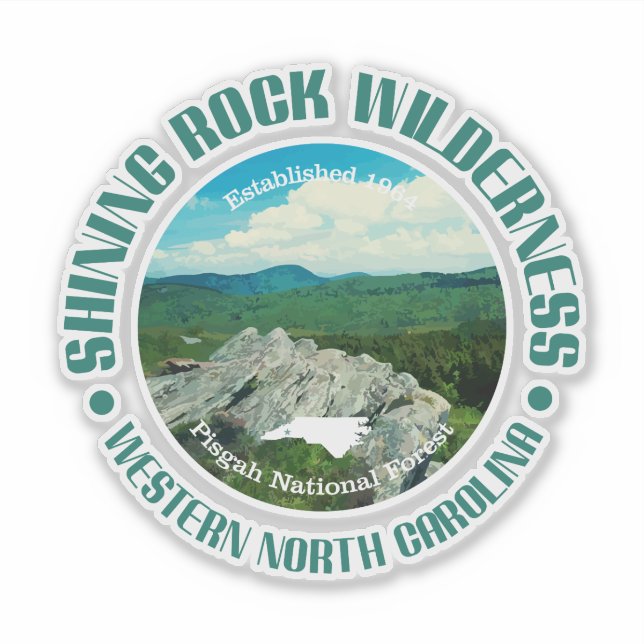 Sticker Shining Rock Wilderness (Devant)