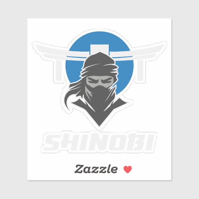 Sticker Shinobi Ninja Martial Arts (Feuille)
