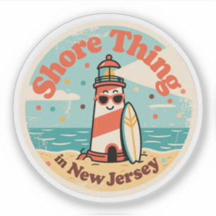 Sticker Shore Thing_ Phare du New Jersey