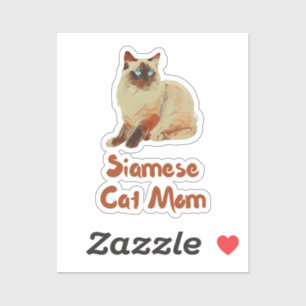 Sticker Siamese Chat Maman