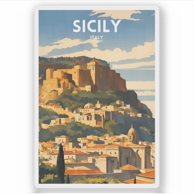 Sticker Sicile Italie (Devant)