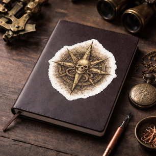 Sticker Sigil de la boussole maudite Pirate